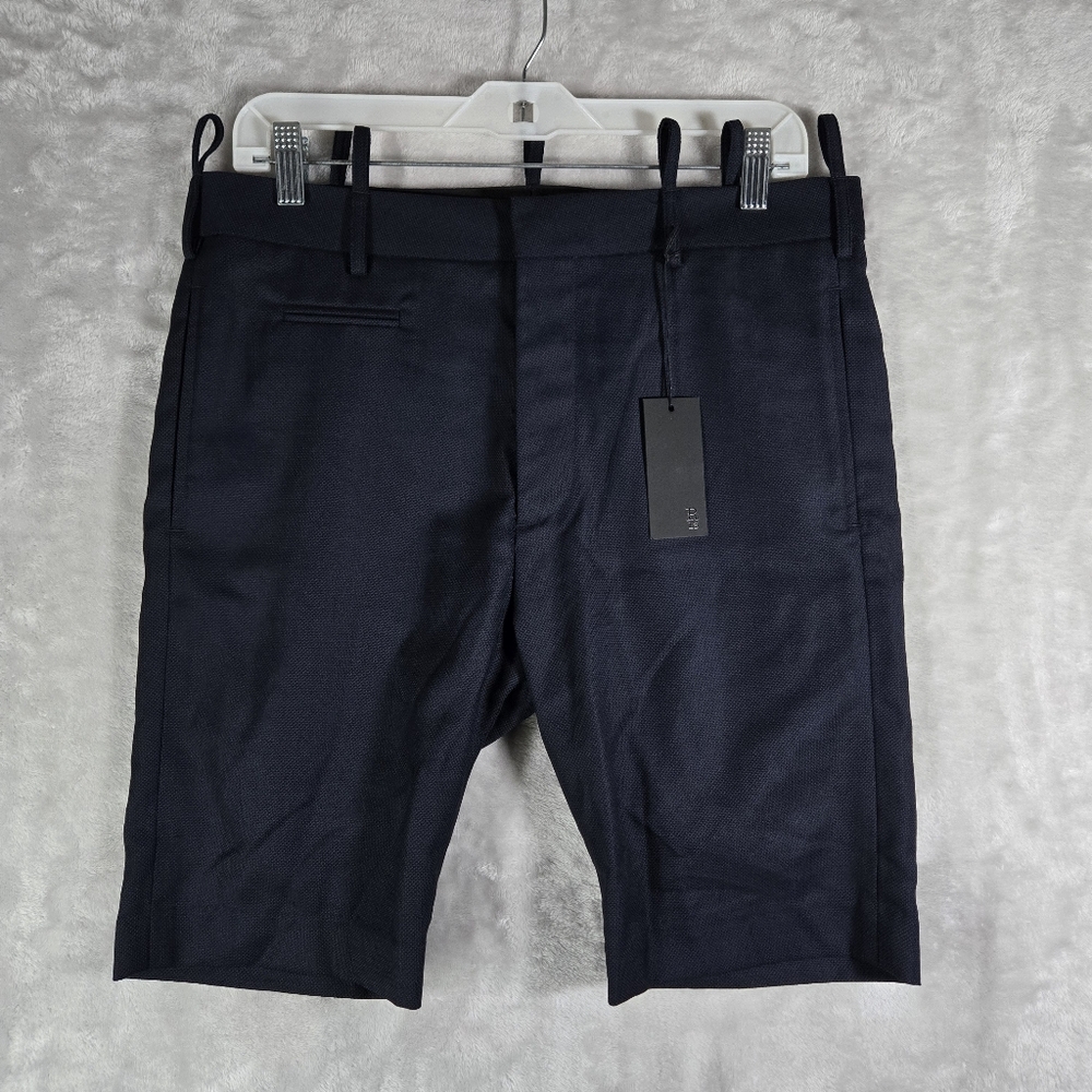 R13 Navy Blue Tailored Bermuda Shorts